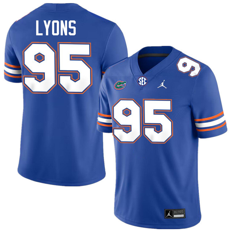 #95 Jamari Lyons Gators Jersey,Florida Gators College Football Jerseys Stitched-Royal  #95 Jamari Lyons Gators Jersey,Florida Gators College Football Jerseys Stitched-Royal